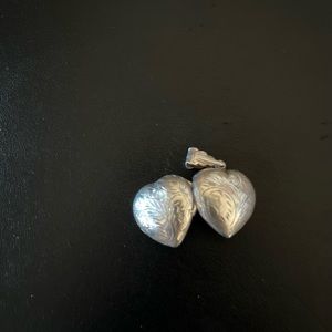 Vintage Mid-Century Sterling Silver VIVAH Heart Locket 1”